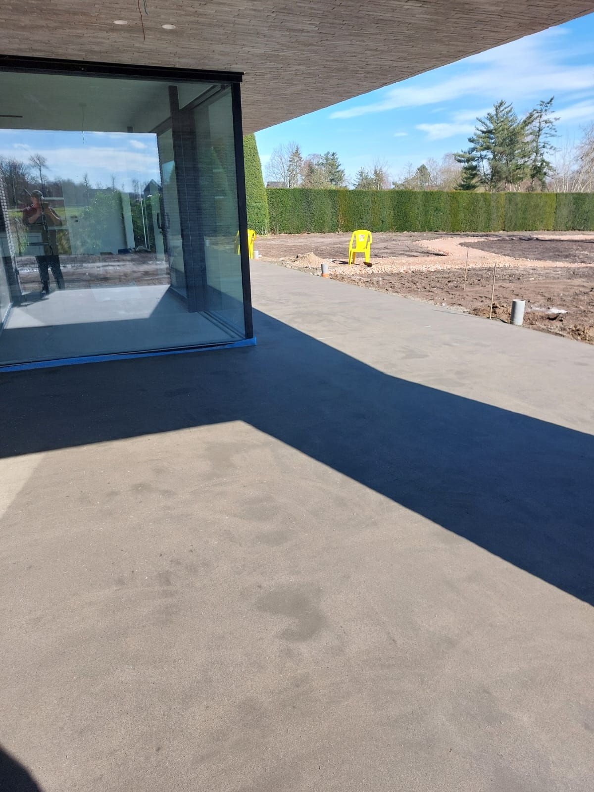 Chapewerken project vloer zand rechts aan zijkant